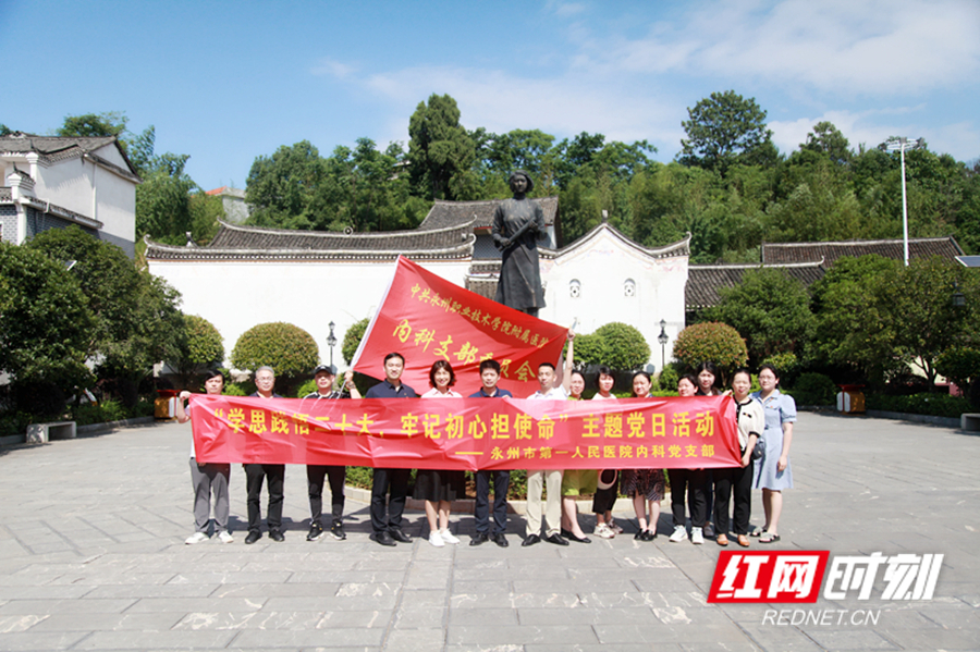 （红网）永州职院附属医院内科党支部开展主题党日活动